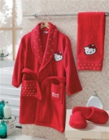 Детский банный комплект Hello Kitty (красный) 